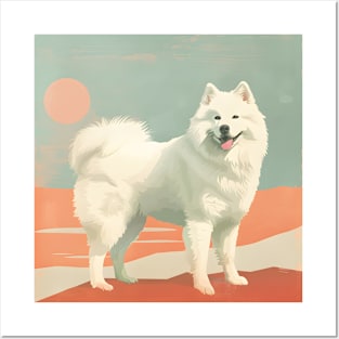 Samoyed in 70's Posters and Art